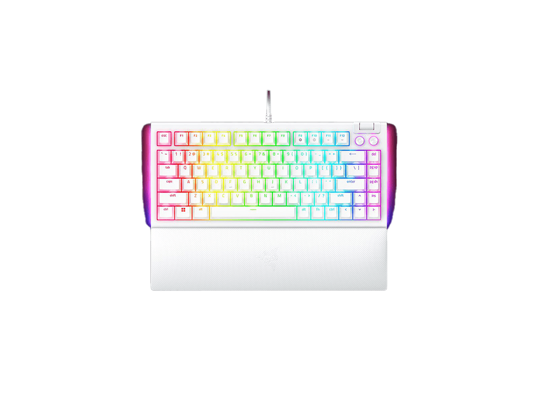 Razer BlackWidow V4 75% Mechanical Gaming Keyboard - White in Qatar Razer BlackWidow V4 75% Mechanical Gaming Keyboard - White in Qatar